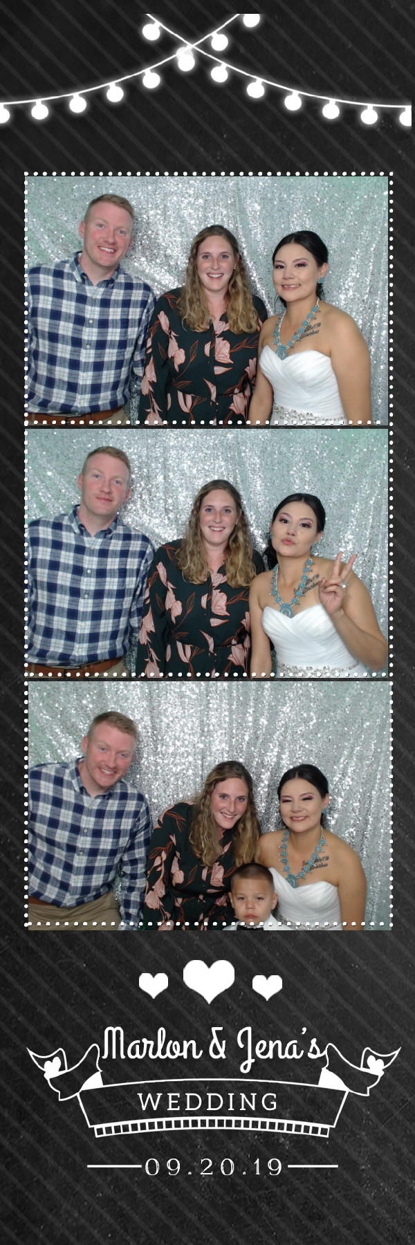 Jena and Marlon's Wedding | View more photos from the event at gallery.photoboothbillings.com/u/PhotoBoothBillings/Jena-and-Marlons-Wedding